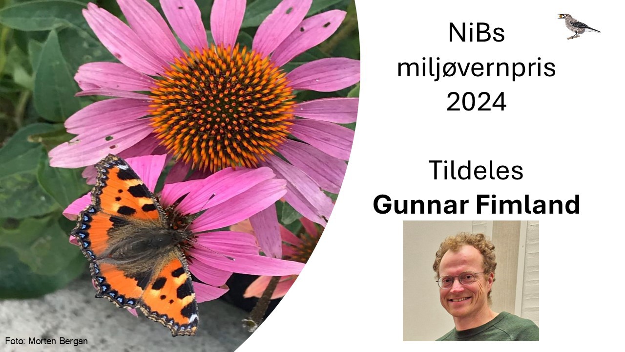 Miljøvernprisen for 2024 til Gunnar Fimland!