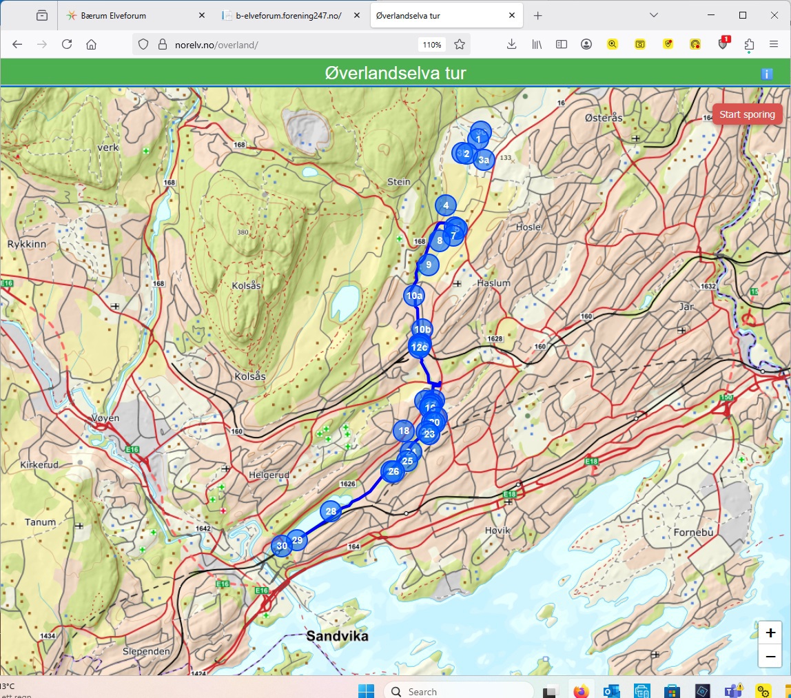 Live-versjon av «Opplevelser langs Øverlandselva»